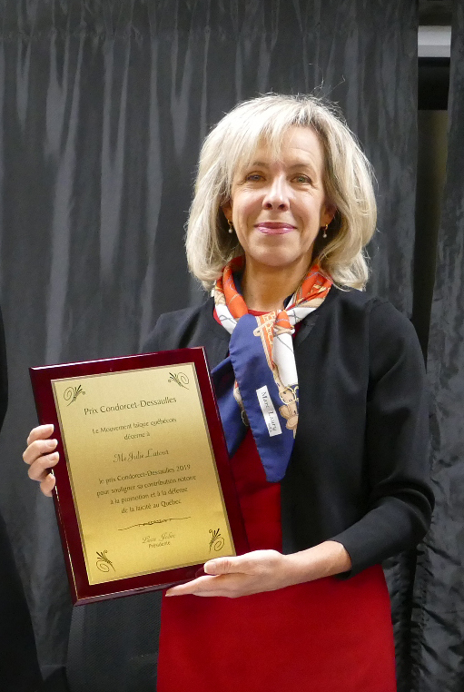 Julie Latour reçoit le prix Condorcet-Dessaulles 2019