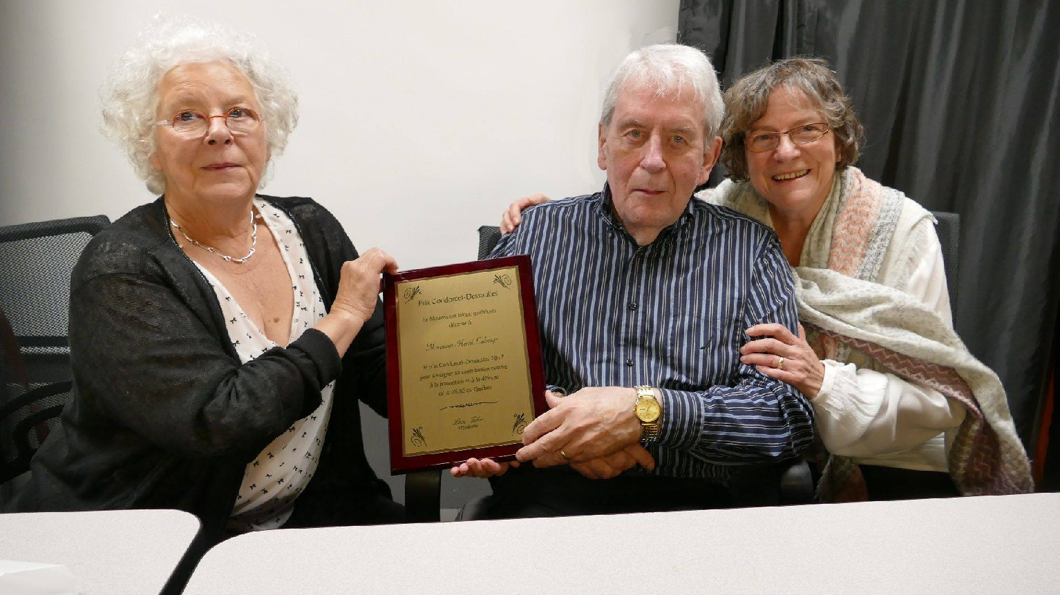 Remise du prix Condorcet-Dessaulles 2017 à Henri Laberge
